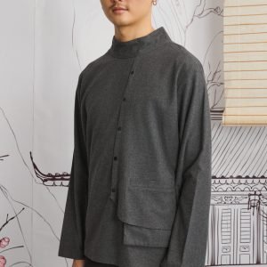 Kurayami - top featuring a one-sided vest
